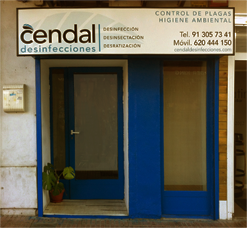 Entrada Cendal desinfecciones